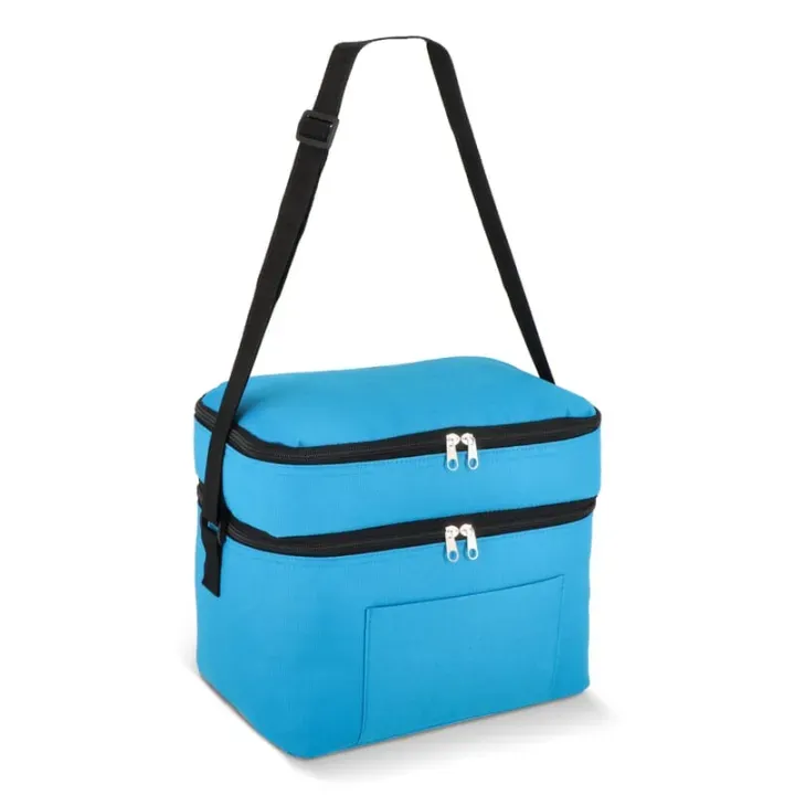 R-PET 600D Dual compartment cooler bag 30 x 20 x 25cm 12L - LT95393 (N0012)